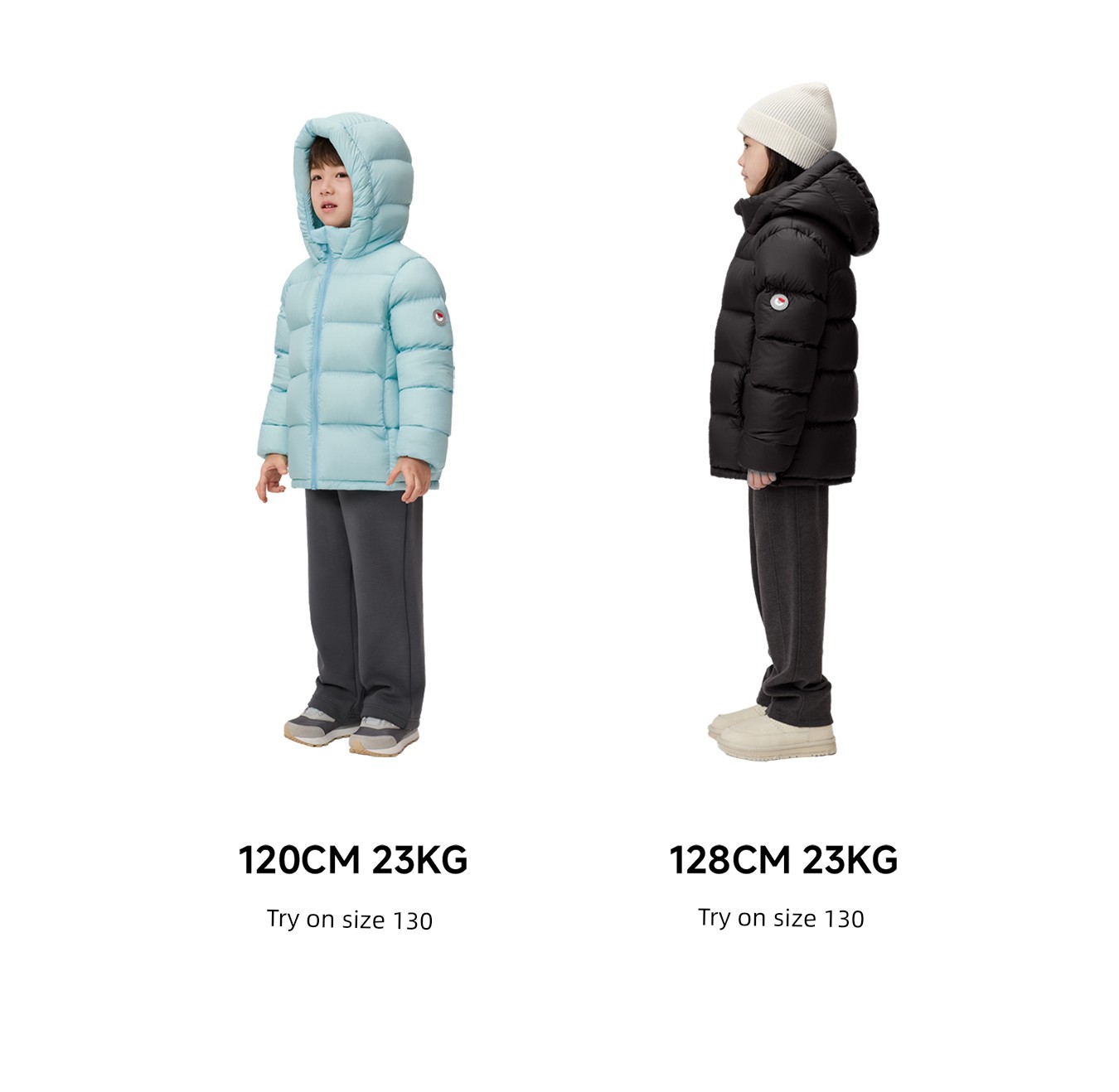 Nanny Goose Children's Short down Jacket with Hood, Warm Puffer Coat for Boys and Girls, Windproof Casual Thickened Winter Wear — 23