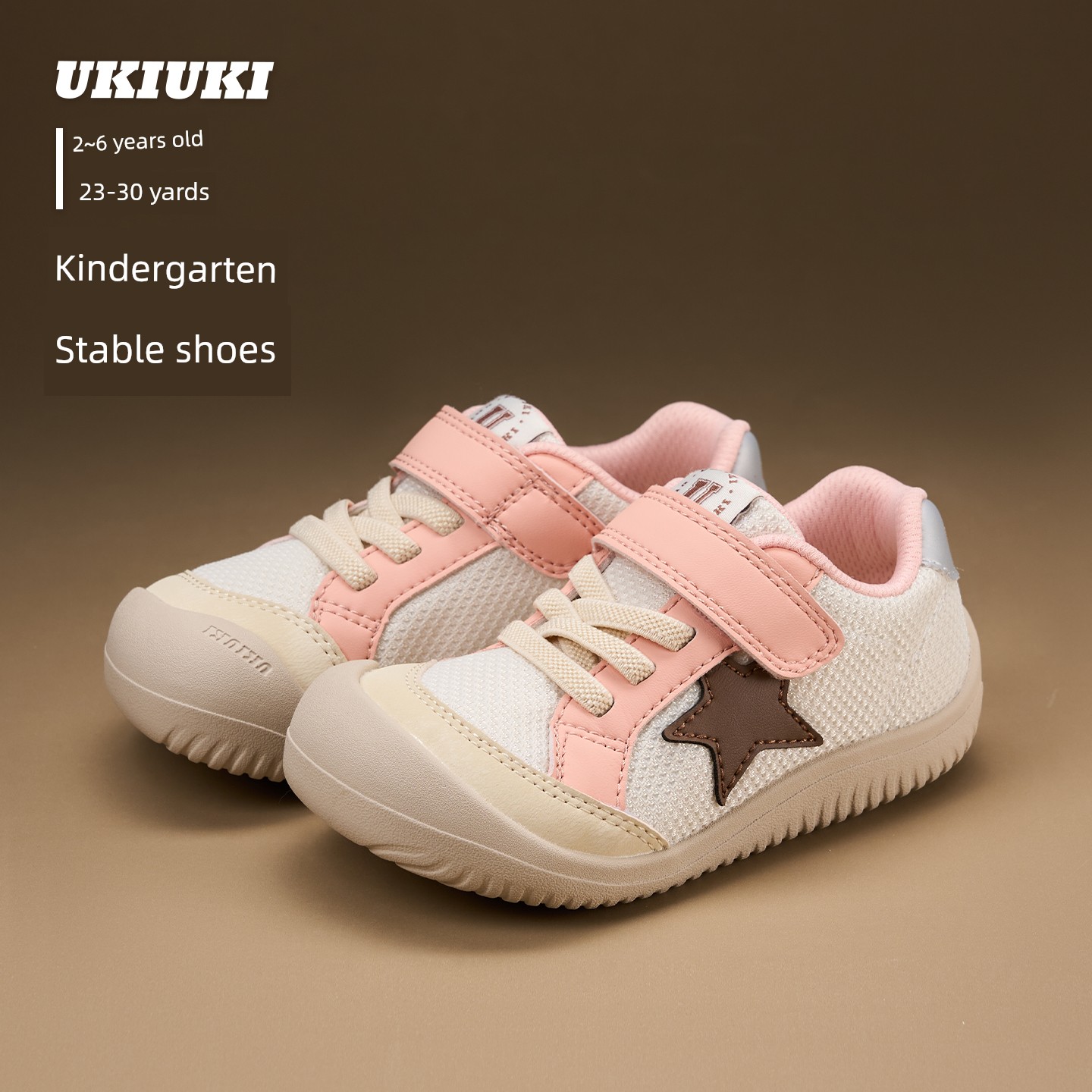 Ukiuki Baby Wide-Fit Toddler Shoes Kindergarten Indoor Boys' Shoes 2026 Autumn New Breathable Non-Slip Functional Shoes — 6