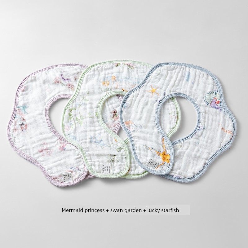 [Tang Yixin Recommend] Xiaoxi Baby Saliva Towel Newborn Small Bibs Children's Neckerchief Baby Waterproof Bib — 6