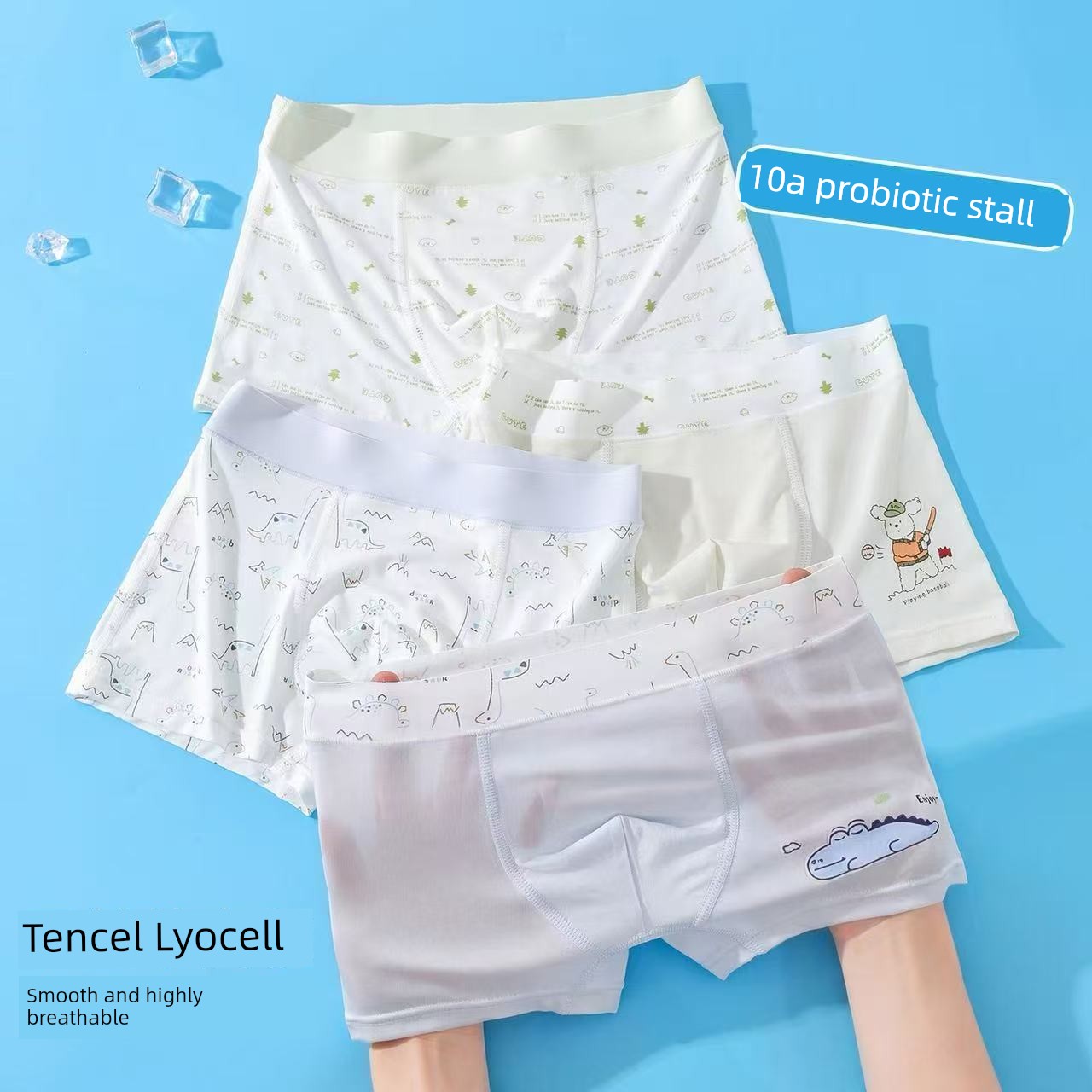 Modal Girls' Briefs, Suitable for All Seasons, Thin and Breathable, Girls' Underwear, Children's Boxer Briefs, Eco-Friendly Silk — 3