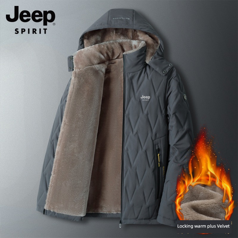JEEP Autumn and winter thickening Big size keep warm man Cotton