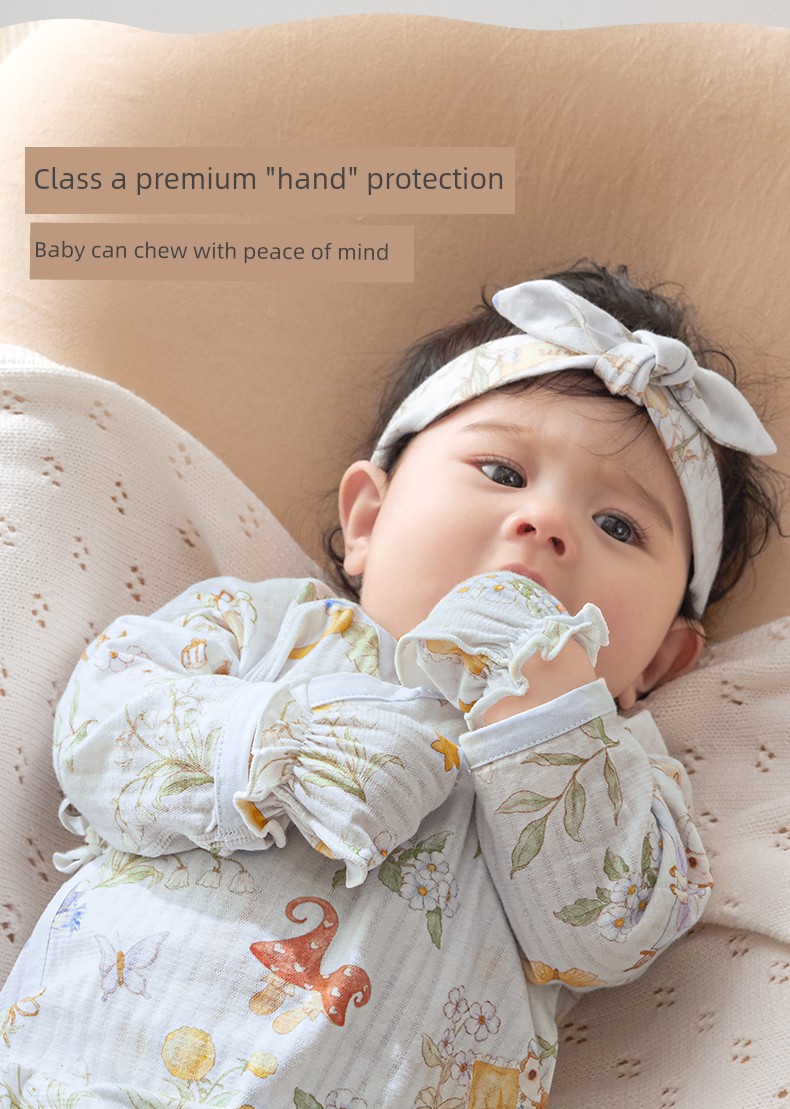 October Crystal Sunshine Baby Gloves Anti-Scratch Newborn Teething Gloves Breathable All-Season Protective Gloves for Babies — 17