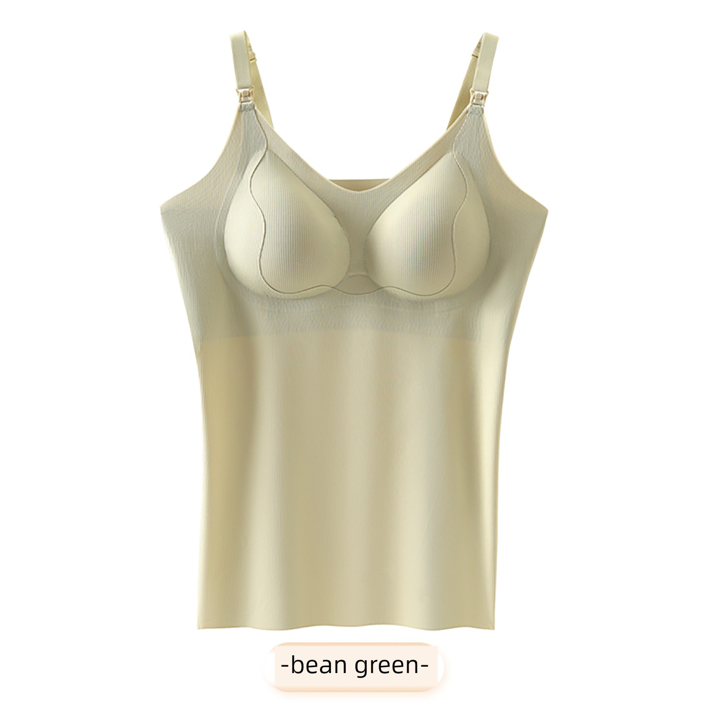 Maternity Nursing Tank Top with Straps, Postpartum Breastfeeding, No Need to Wear Underwear, Anti-Exposure, Thin Autumn Style Bra for Pregnant Women — 8