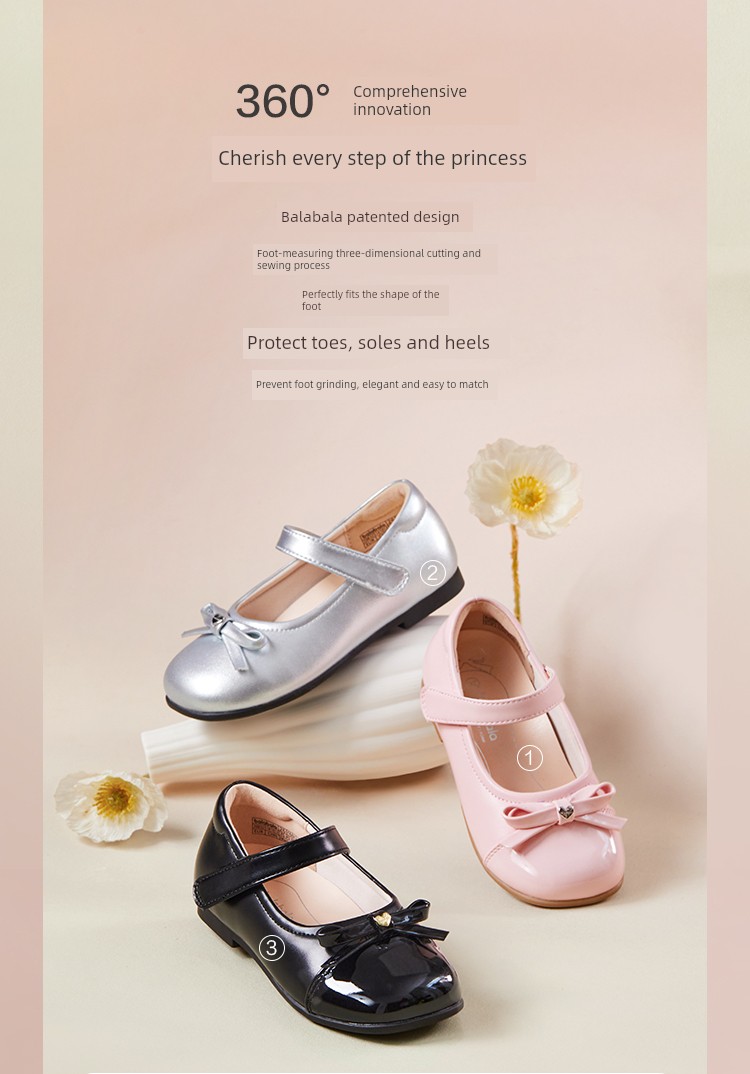 Balabala Children's Shoes Princess Sandals for Girls 2026 New Spring and Autumn Dress Shoes Performance Shoes — 14