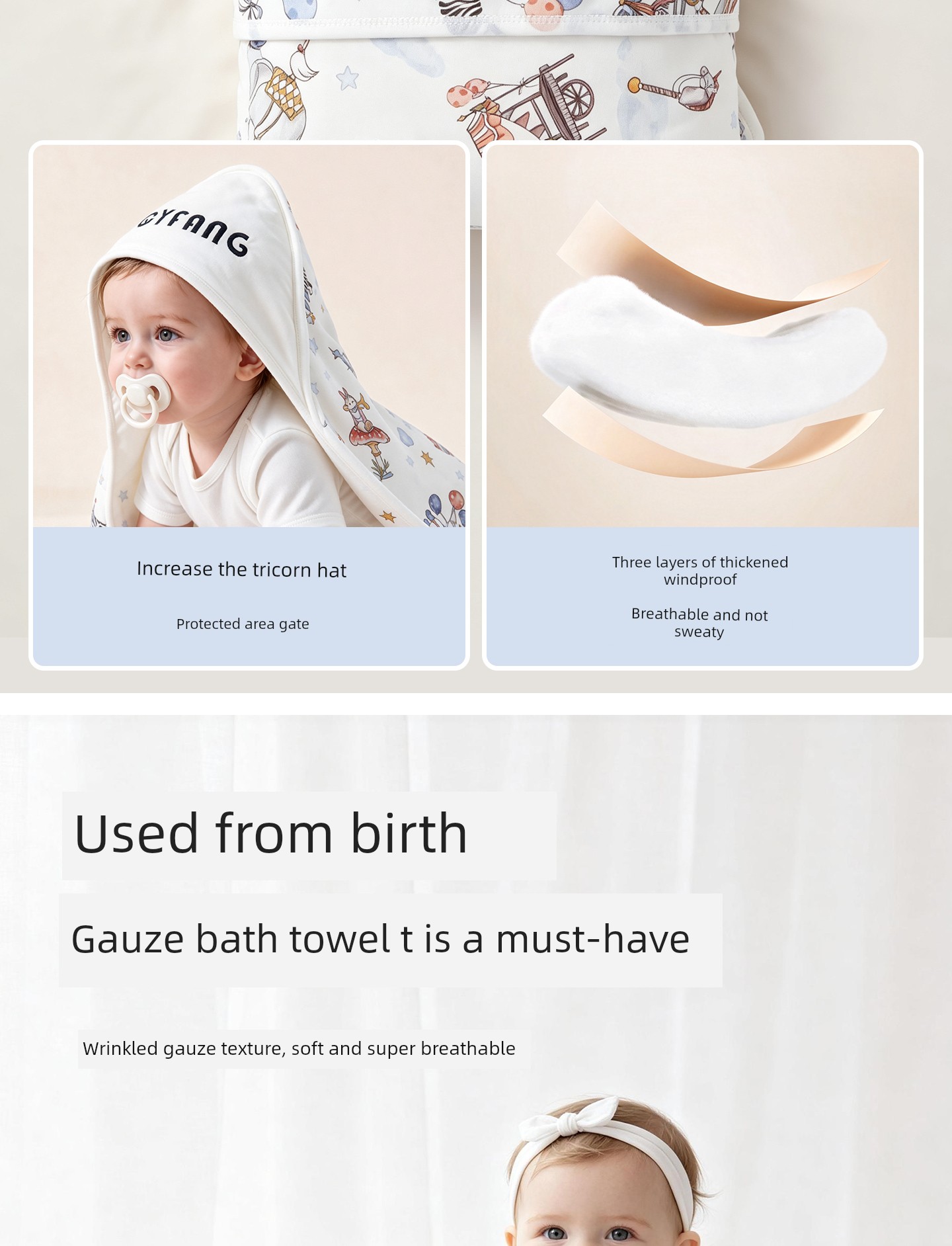 Maternity Bag, Complete Set of Newborn Baby A-Class Pure Cotton Clothes, Essential Newborn Supplies for Hospital Admission in October — 11