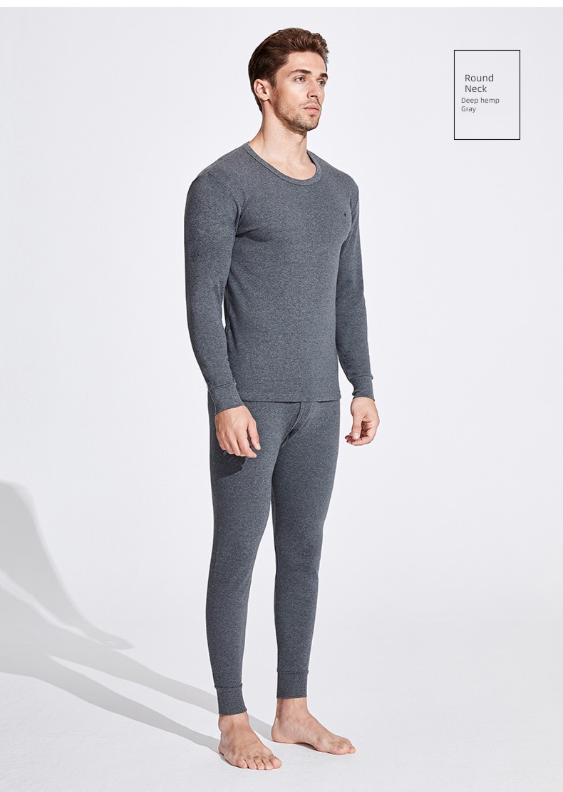 dandy man keep warm Underwear set male Cotton teenagers Autumn clothes and pants pure cotton Thread clothes and trousers winter