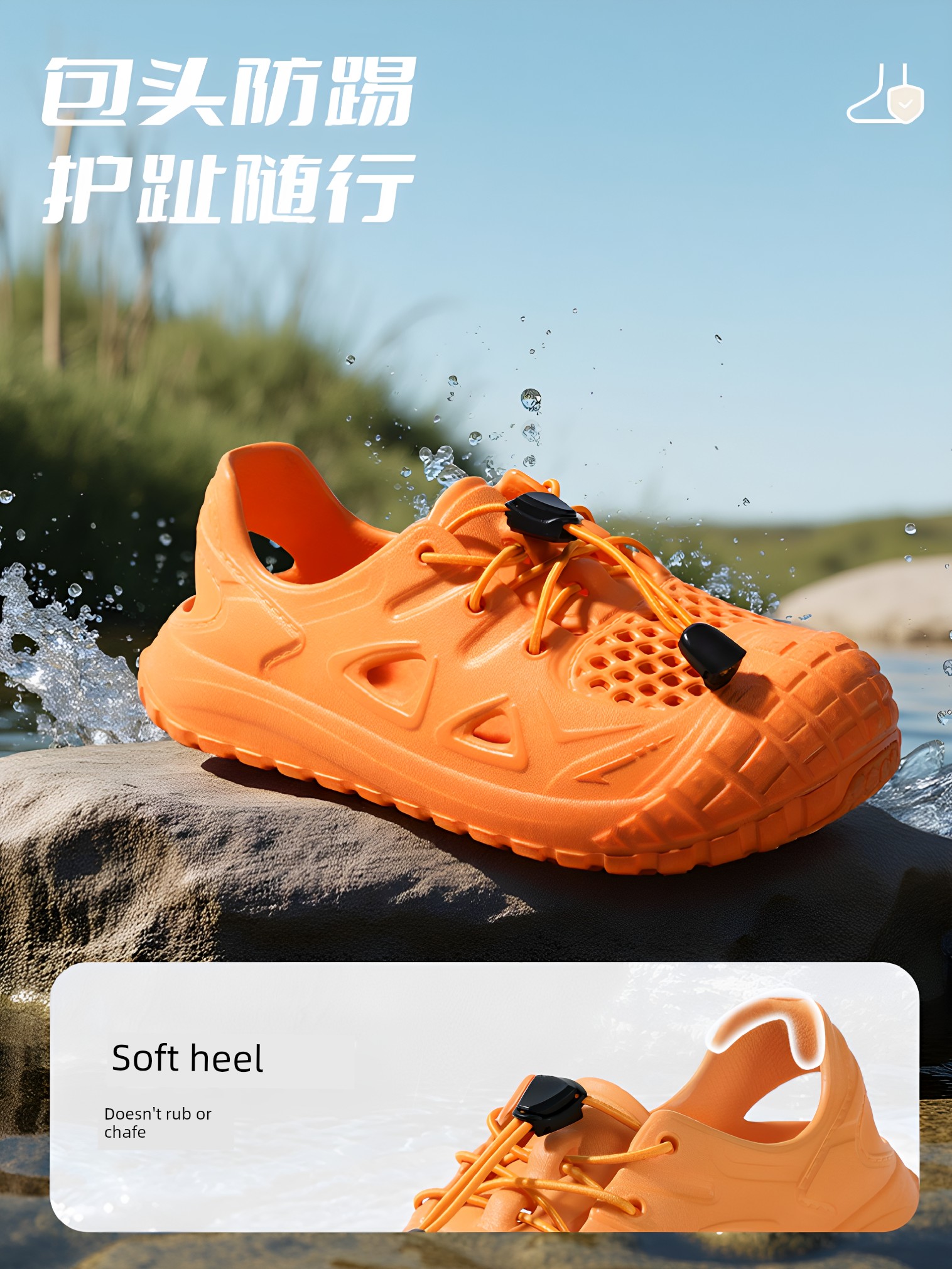 Tyrannis Children's Clogs, Outdoor Sandals, Water Shoes, Cool Shoes for Boys and Girls, Camping Shoes, Slippers — 2
