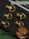 Pure copper belt ring rotary monk head Pure copper monk head pacifier nail Hand sewing leather art hardware bag accessories