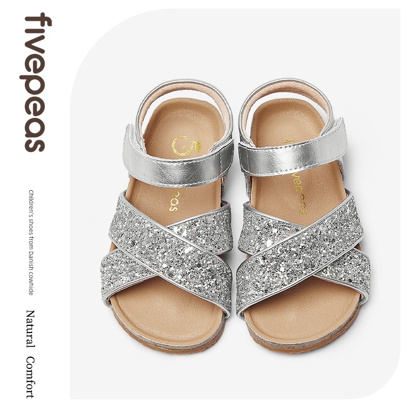 【Sandal Collection with Minor Flaws】Five Beans Girls' Sandals for Toddlers and Young Children, Soft Sole Baby Sandals Clearance Sale — 2