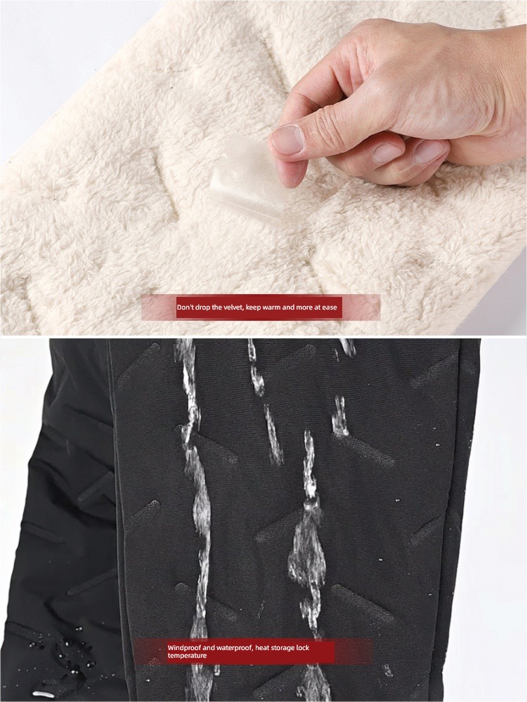 leisure time down Wear out Men's style keep warm cold-resistant trousers