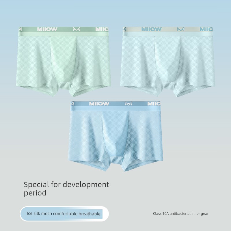 MiiOW Kids Youth Ice Silk Summer Children's Underwear — 3