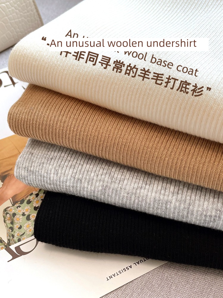 V-neck wool white jacket Spring and Autumn Sweater