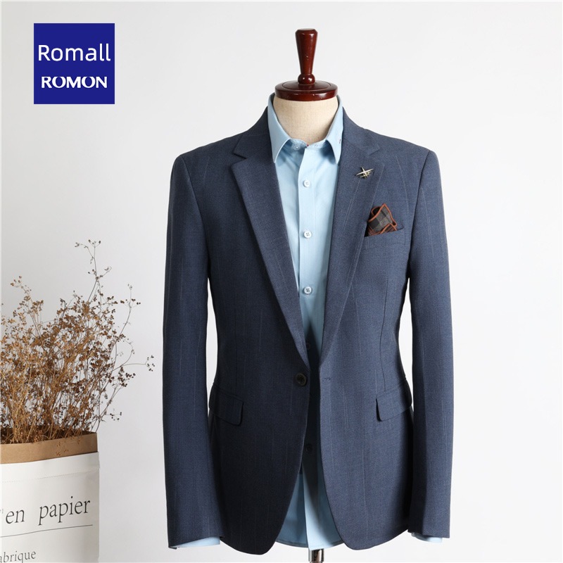 Romon autumn Self-cultivation groomsman leisure time man 's suit suit