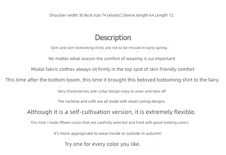 Autumn and winter ins Pile collar jacket Long sleeve T-shirt Undershirt