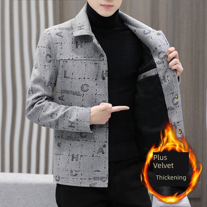 winter Self-cultivation Woollen cloth Small windbreaker have cash less than that is registered in the accounts Lapel Jacket