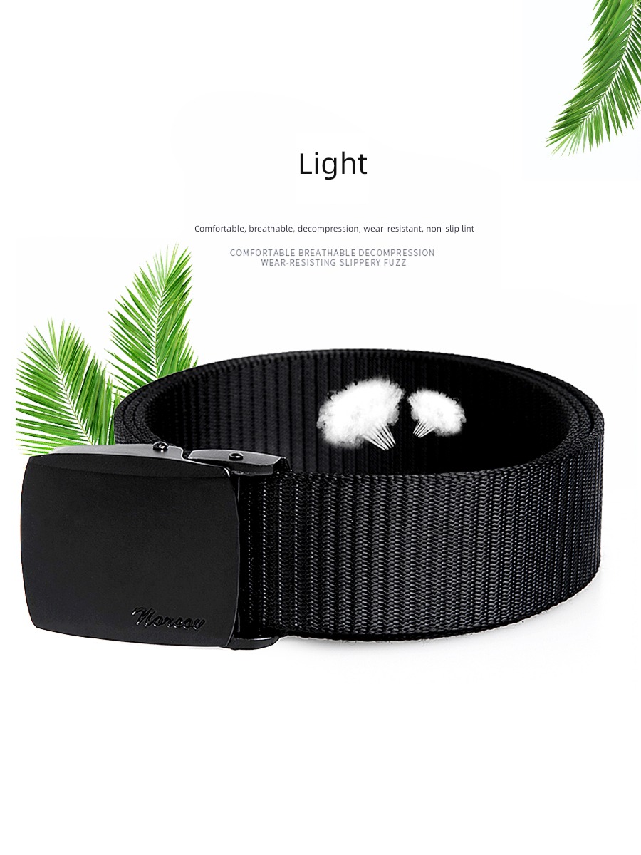 personality youth Military training Thin and narrow ma'am canvas belt