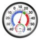 High precision 25CM ultra-large thermometer industrial thermometer hygrometer indoor pharmacy pharmacy dry and wet watch home use