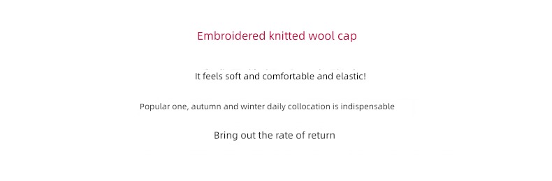 winter Men's style letter grey Plush female woolen hat