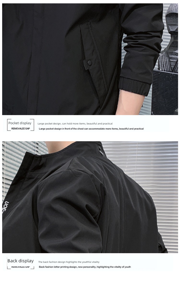 Spring and Autumn leisure time stand collar Put on your clothes man Jacket