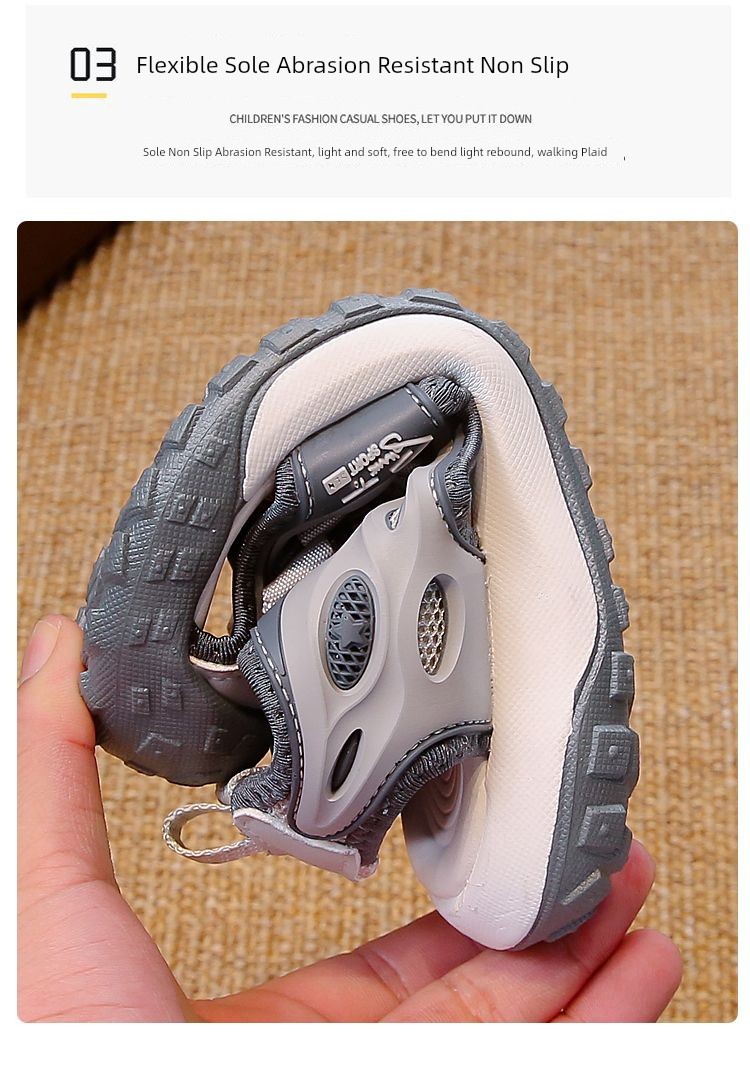Boys' Closed-Toe Sandals 2026 Summer New Non-Slip Children's Sports Beach Shoes for Older Kids Stylish Boys' Sandals — 5