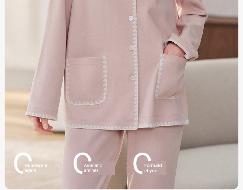 Manxi Maternity Pajamas Autumn/Winter Volcanic Flannel Pure Cotton Sleepwear Warm Nursing Homewear Set for Postpartum Women — 34