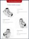 304 stainless steel outer wire tee molded square tee CNC machining 1 minute 2 minute 3 minute 4 minute 6 minute 1 inch
