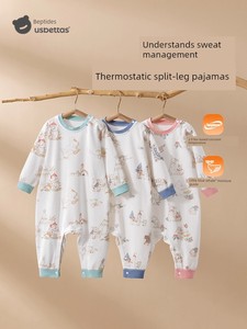 [Brand Special Offer] Betis Baby Pajamas Spring and Autumn Style Girls' Long-Sleeve Pure Cotton Homewear Boys' One-Piece