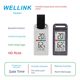 Portable mount meter outdoor household temperature and humidity meter camping mountaineering vehicle thermometer mini clock temperature and humidity meter