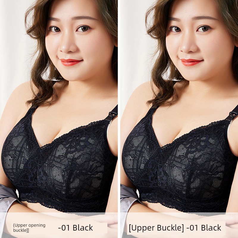 Plus Size Maternity Bra for Pregnancy Breastfeeding Intimates Push up and Anti-Sagging Big Chest Full Cup Postpartum Feeding Bra — 6