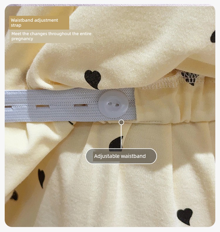 Anna Mommy's Pure Cotton Maternity Pajamas with Hat, Spring and Autumn Style, Nursing Sleepwear, Autumn and Winter Loungewear Set — 10