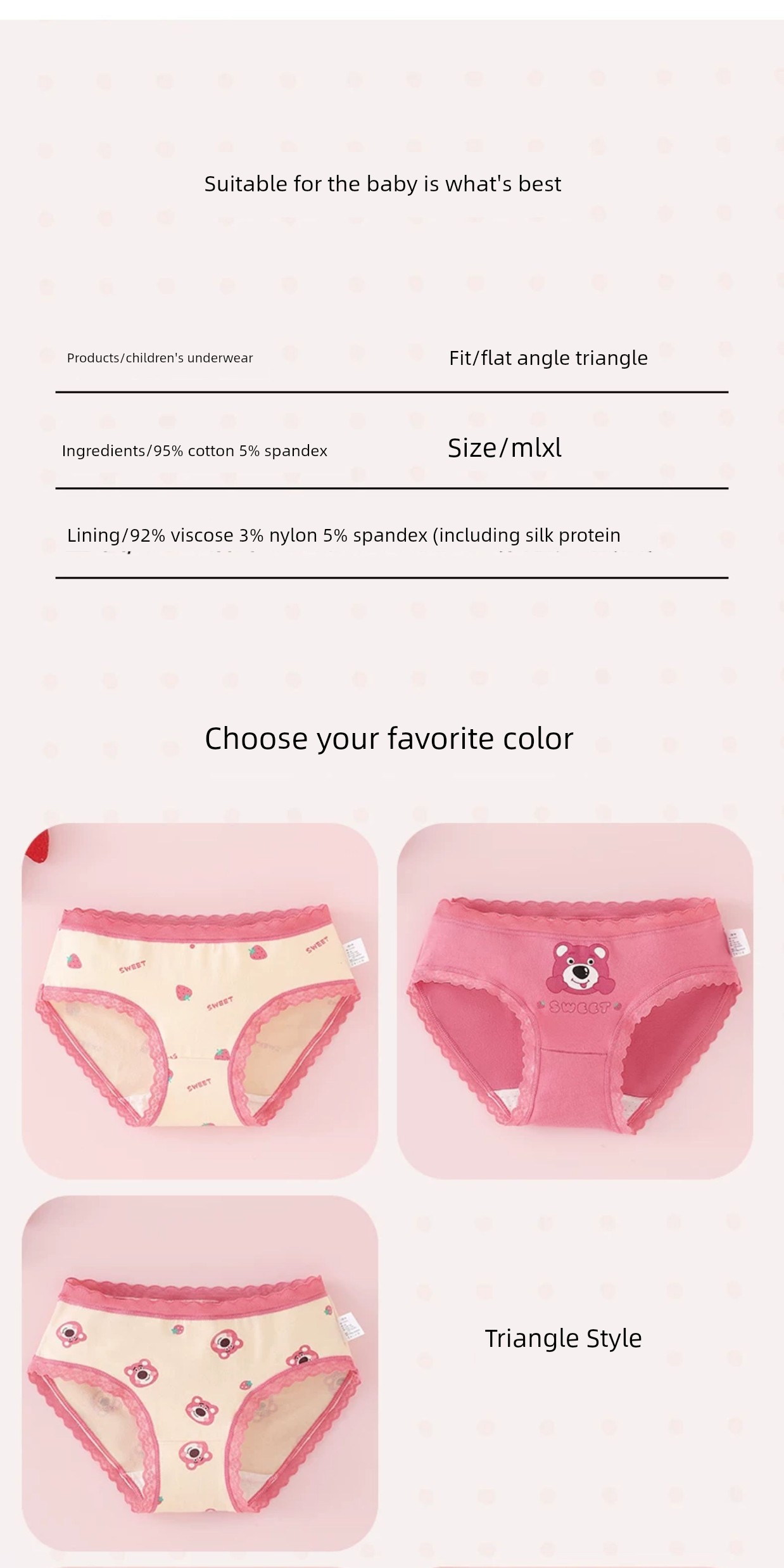 Children's Underwear Girl Pure Cotton Boxer Shorts Baby Girl All Cotton Briefs Little Girl Boxer Antibacterial without Pp — 12