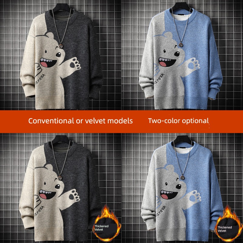 tide High collar Sweater winter thickening Inner lap sweater