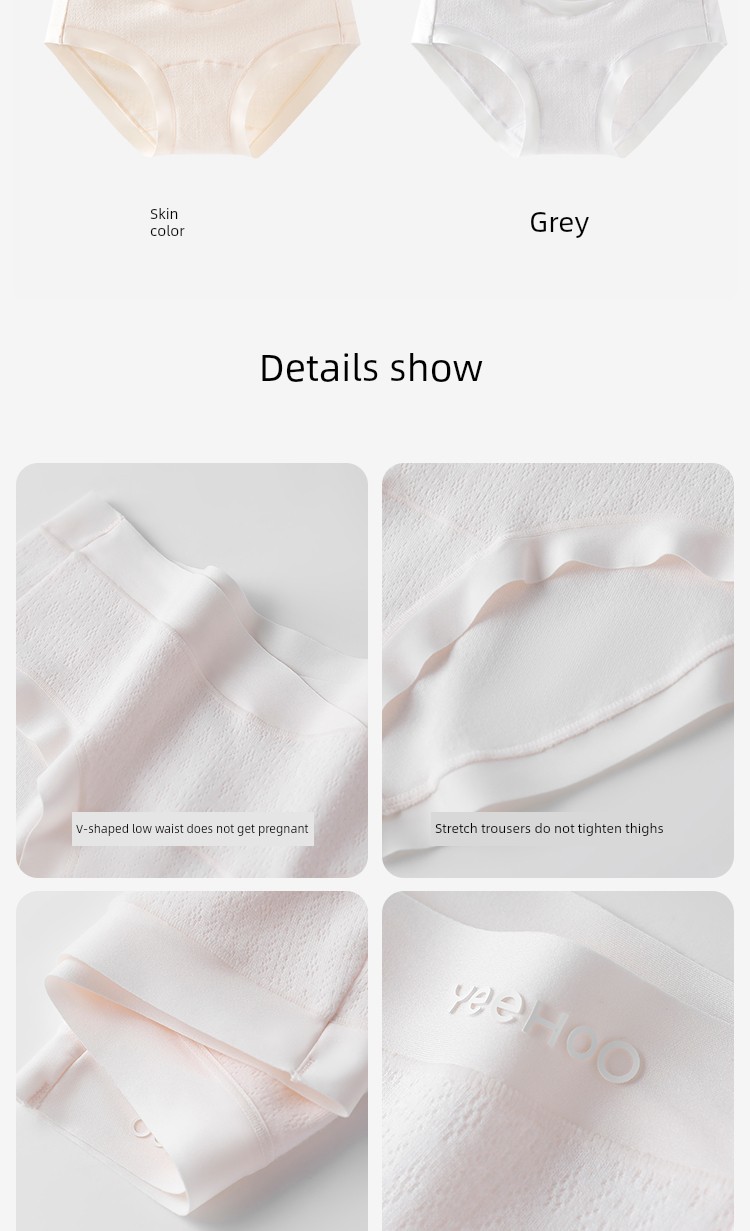 Ying's Maternity Underwear, Autumn Style, Antibacterial Cotton, Suitable for Early, Mid, and Late Pregnancy, Seamless Low-Waist V-Shaped Belly Support — 20