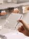 Drawer storage box under mirror cabinet bathroom cosmetics makeup remover cotton lipstick cotton swab transparent storage rack tool