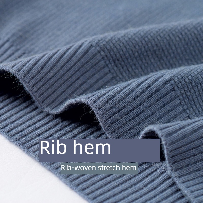 Romon Sweater Plush thickening keep warm Round neck sweater
