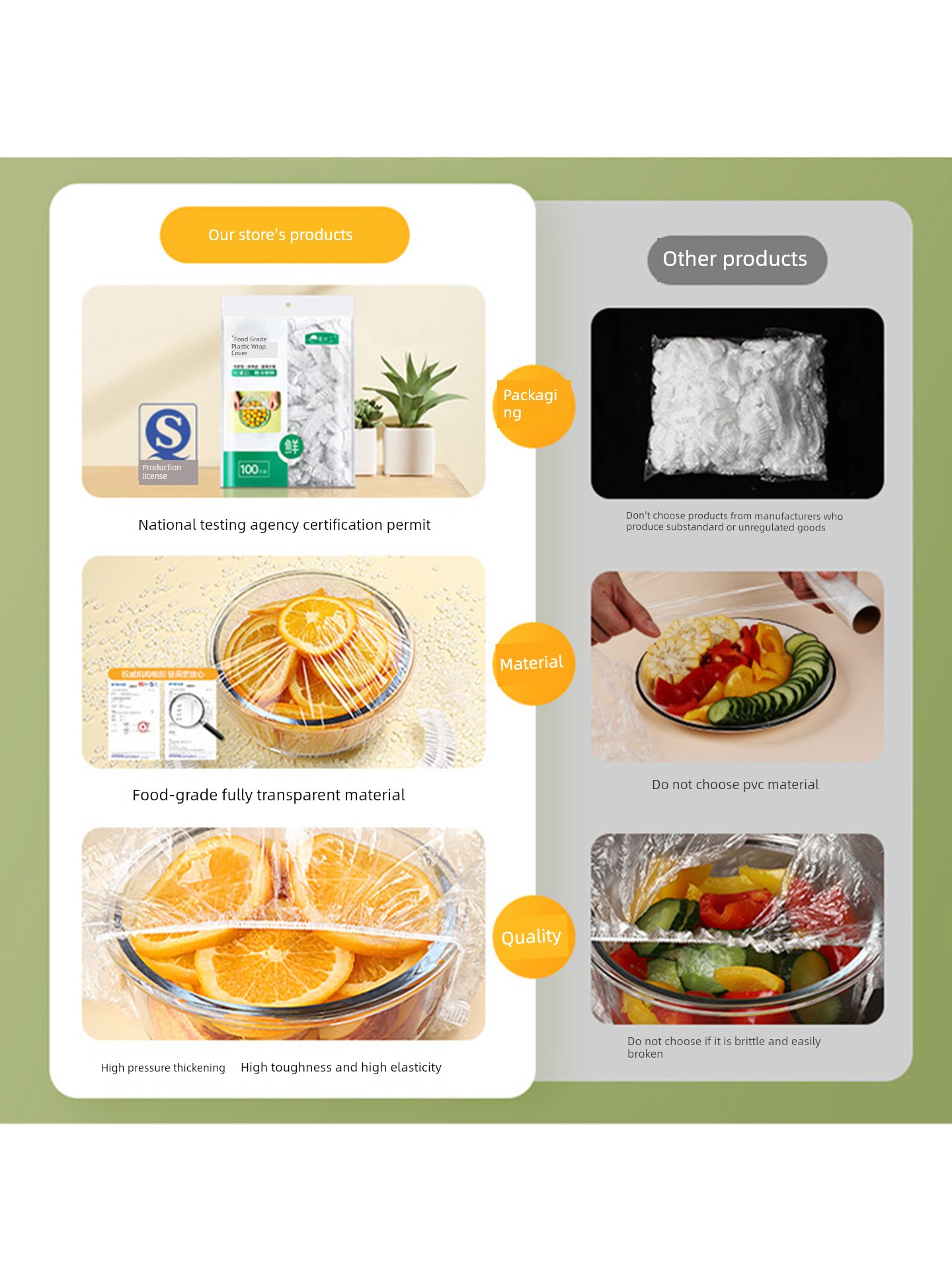 Extra Large Thickened Refrigerator Kitchen Tray Plastic Wrap Cover