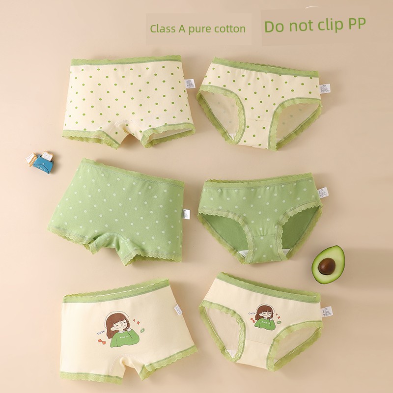 Children's Underwear Girl Pure Cotton Boxer Shorts Baby Girl All Cotton Briefs Little Girl Boxer Antibacterial without Pp — 5