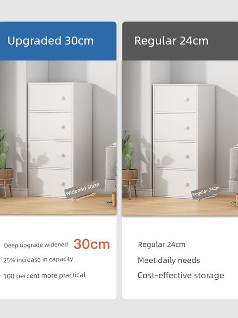 Extra large drawer storage cabinet multi-layer toys, snacks, storage and storage box wooden bedroom clothes storage cabinet