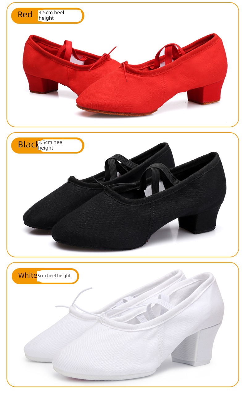 Molly Female teacher special-purpose Middle heel Belly Dance shoes