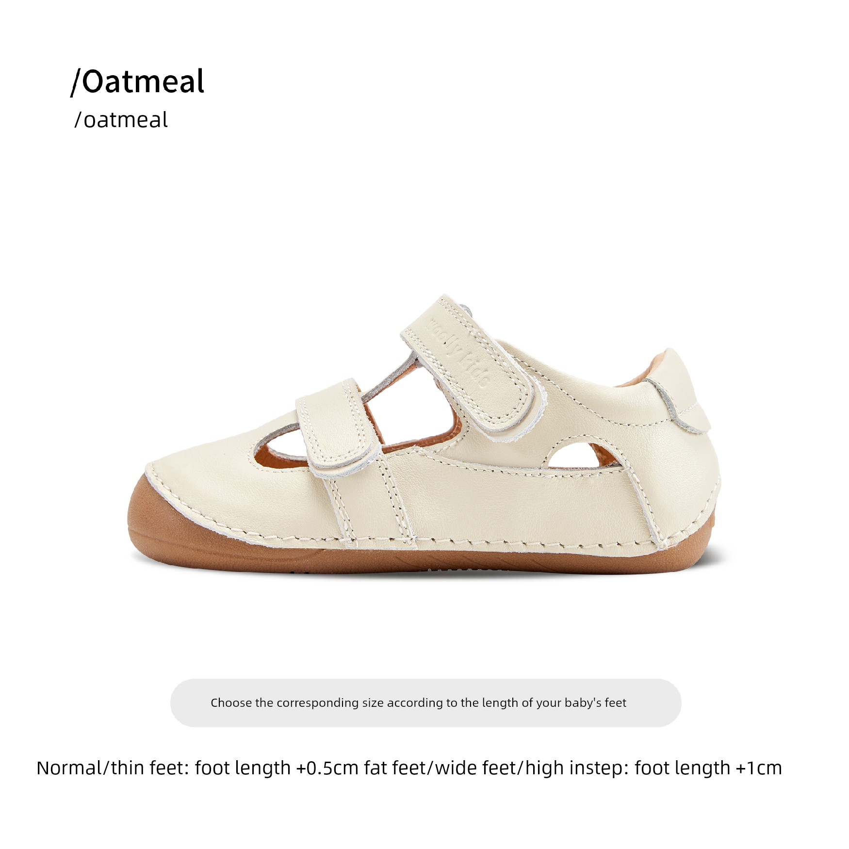 Woollykids Australian Genuine Leather Sandals for Boys and Girls, Summer Style, Zero Heel Difference, Velcro Children's Shoes — 4
