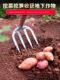 German rake loosening farm tools weeding manganese steel nine-tooth rake hoe digging ground artifact agricultural tools