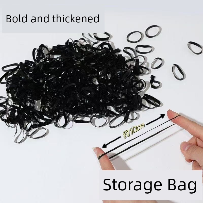 Popular High Elastic Up-do Rubber Band Does Not Hurt Hair Disposable Rubber Band Hair Rope Girl Hair-Binding Hairband Small Headband