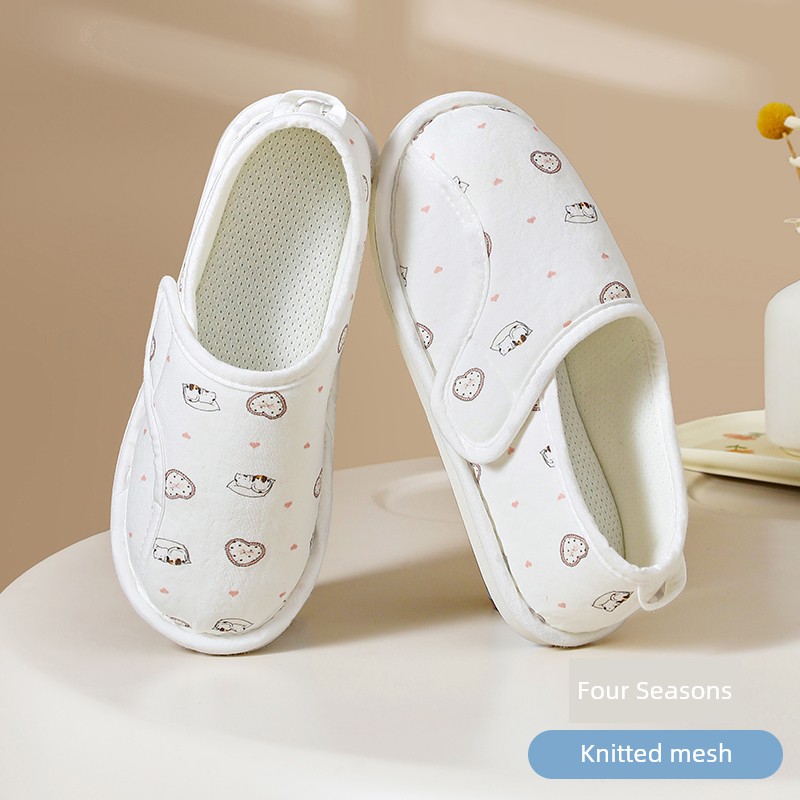 Postpartum Shoes with Covered Heels, All-Season Style, Soft-Soled, Non-Slip, for Pregnant Women, Autumn, Postpartum, Thick-Soled, Summer Thin Cotton — 8