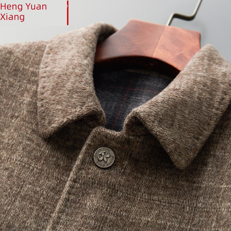 hyz  Autumn and winter Middle aged man Jacket jacket