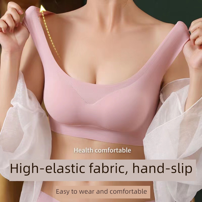 Wireless  motion Bras Wide shoulder strap Underwear set