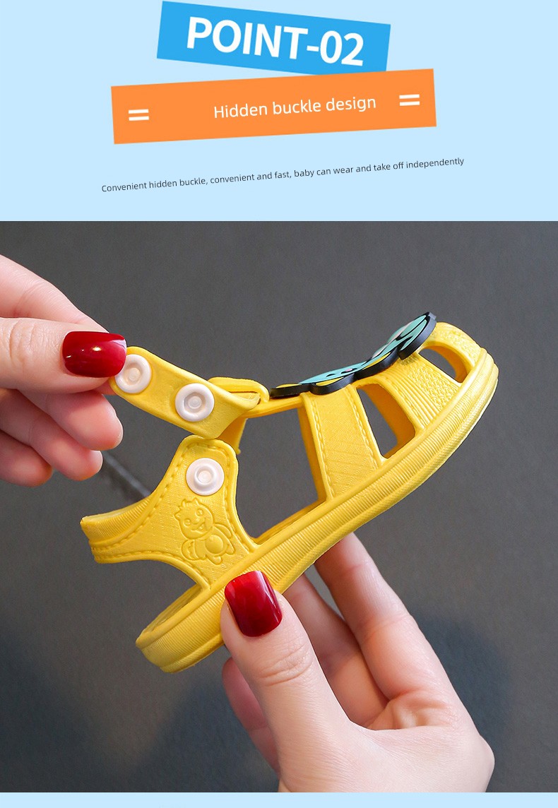 Children's Plastic Non-Slip Soft Bottom Summer Closed Toe Sandals — 5