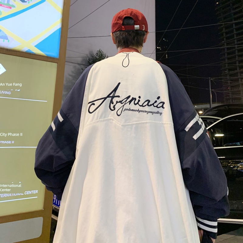 Hip hop autumn American style Minority Thin money Jacket mlb