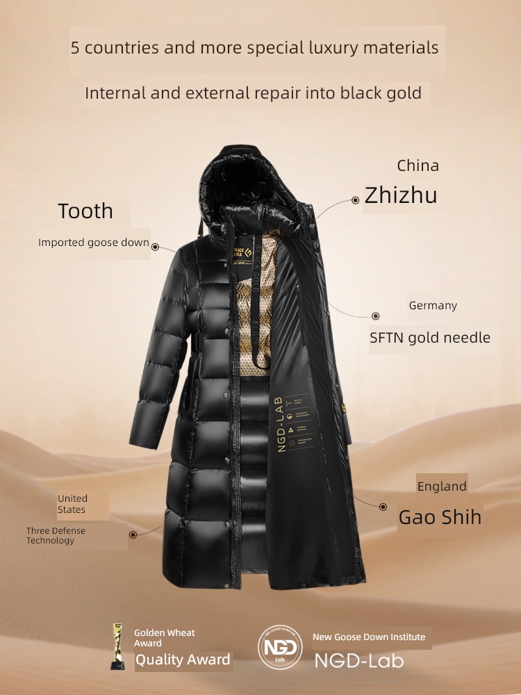 queen Jiuge winter have more cash than can be accounted for Close your waist black Down Jackets