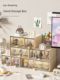 Desktop storage box drawer type figure blind box display rack transparent dustproof Pop Mart storage and finishing box