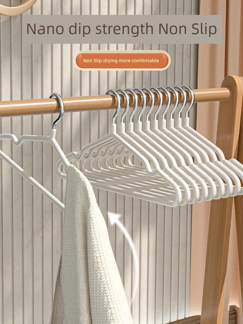 Clothes rack household clothes thickened and non-slip student dormitory clothes rack balcony storage clothes rack